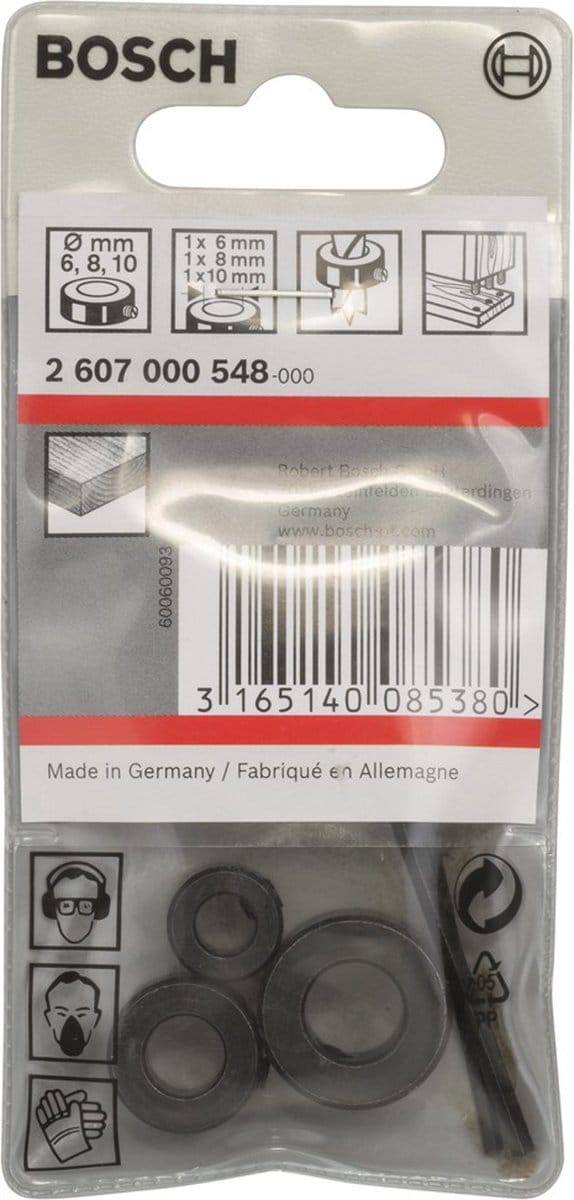 Bosch Accessories Bosch 2607000548 Set diepteaanslagen, 3-delig, 6, 8, 10 mm