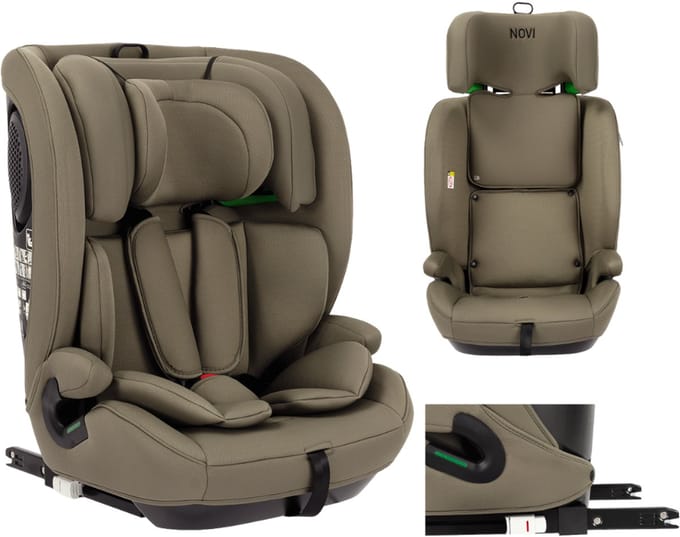 Novi Jules V2 Isofix Autostoel 76-150 cm – Groep 1/2/3 – Isofix + Top Tether – Verstelbare Hoofdsteun – I-Size