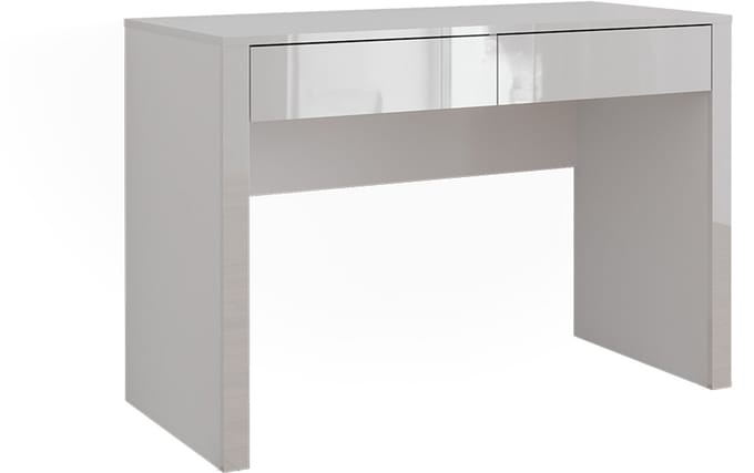 Vicco Annabelle Bureau – 110 x 50 cm met 2 laden Wit hoogglans/wit