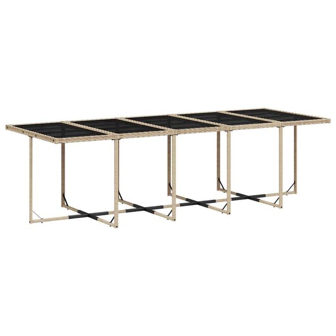 vidaXL - 13-delige - Tuinset - met - kussens - poly - rattan - gemengd - beige