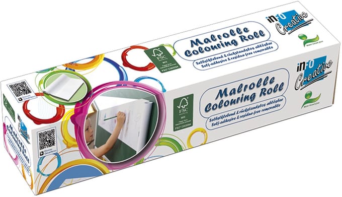 Info tekenrol - blanco - 30cm - 12.2m - in doos - IN-8711-08