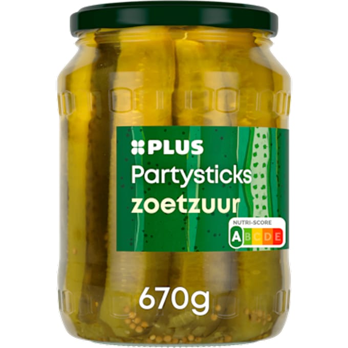 Augurken partysticks zoetzuur