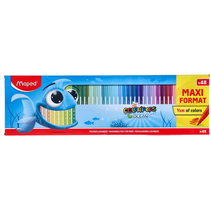 Kleurstift Maped Color'Peps Ocean doos à 48 kleuren