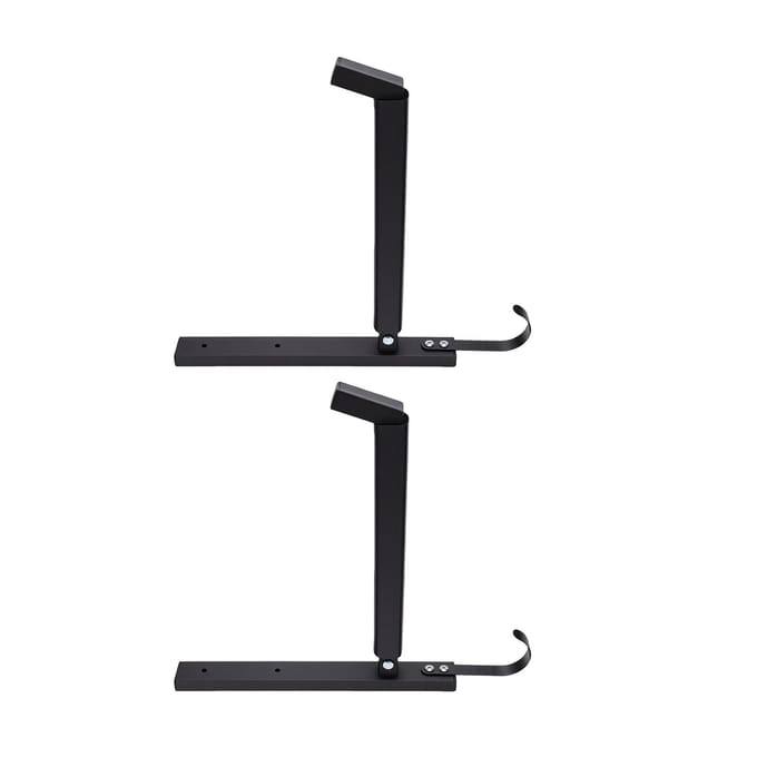 Heavy Duty Kayak Opberghaken Wandmontage Kano Rek 1,5 mm Versterkte Staalconstructie voor Garage 200 lb Draagvermogen black