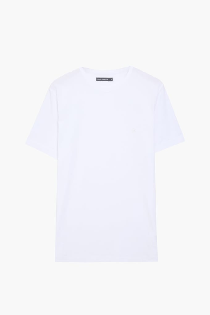 French Connection Crew White Maat: S | Basic T-Shirts Outlet | Heren | Wit