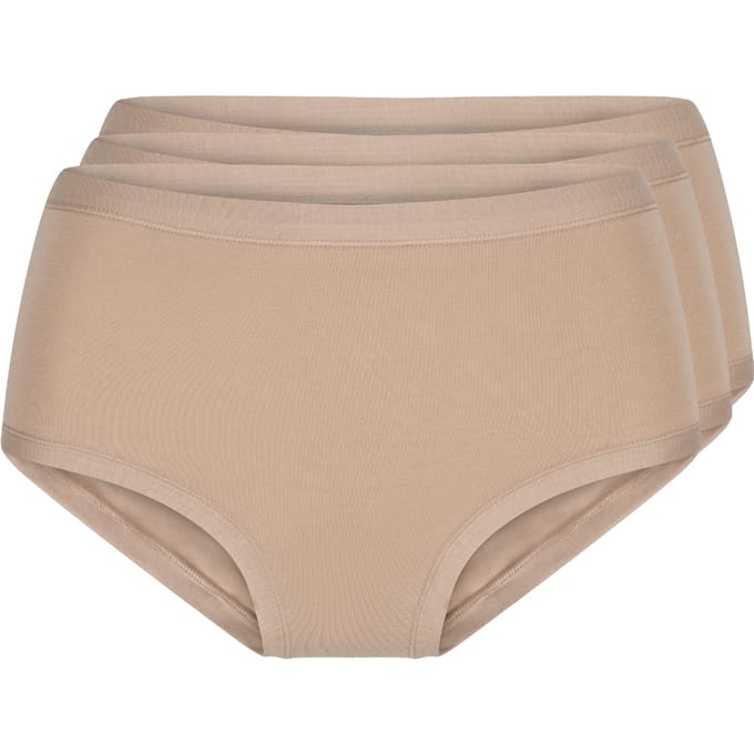 LingaDore - 3-Pack Maxi Slip Blush - maat L - Beige