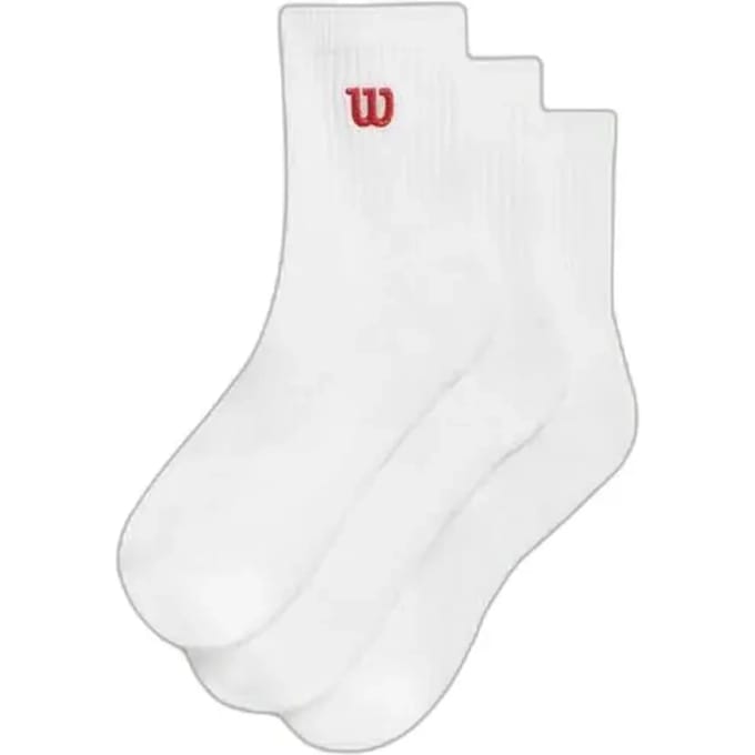 Wilson Quarter Top Sokken 3 Eenheden Wit EU 38-42