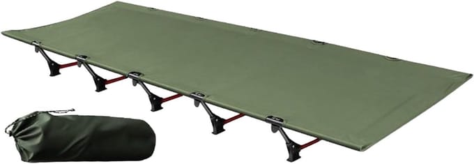 Kampeerbed Opvouwbaar - Slaapbed Compact - Outdoor Rust - Robuuste Belastbaarheid - 192x65x16cm