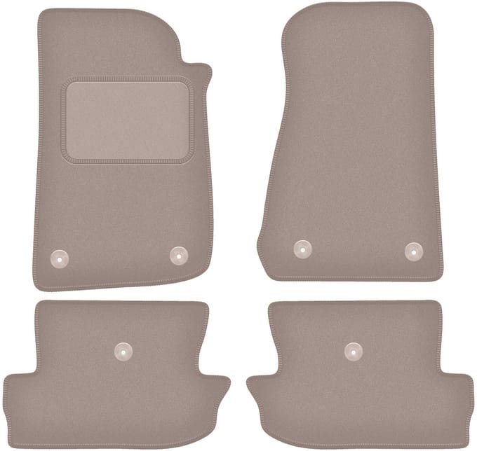 Beige veloursmatten voor: Jeep Wrangler IV off-road (2017-)