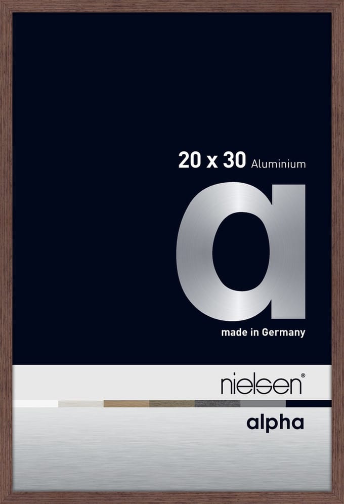 Nielsen Alpha Aluminium Fotolijst Wenge 20x30cm