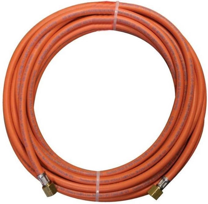 Kemper gasslang - 5 meter - rubber -  incl. 3/8 koppelingen