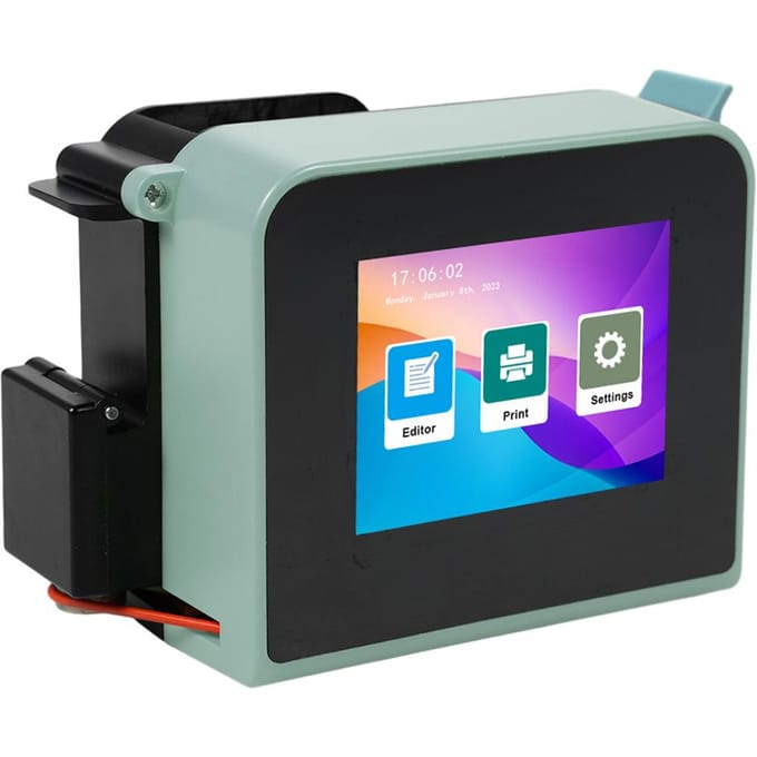 Bisofice Mini imprimante portable imprimante à jet d'encre portable 600DPI imprimante de code à jet d'encre haute définition vert