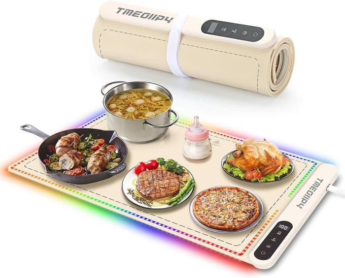 Draagbare Elektrische Voedselverwarmer met 6 Temperatuurinstellingen en 6 Timers