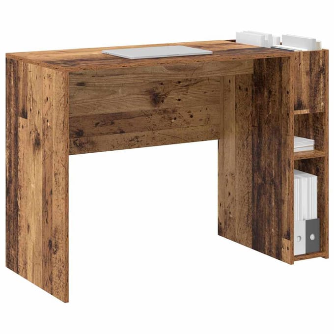 vidaXL - Bureau - Oudhout - Bewerkt - hout - 109 - x - 50 - x - 78 - cm