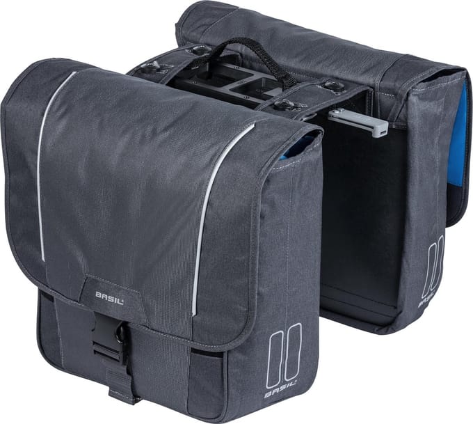 Basil Sport Design Dubbele fietstas MIK - Grijs - 16 Liter