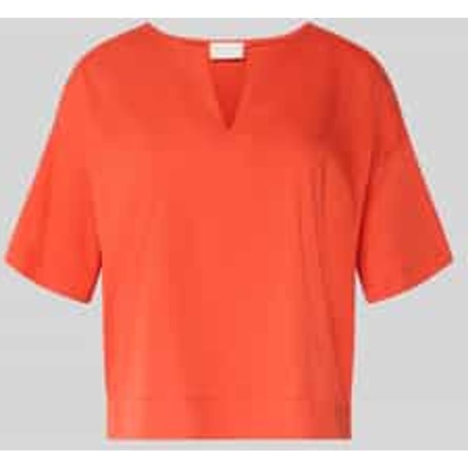 relaxed fit T-shirt met tuniekhals