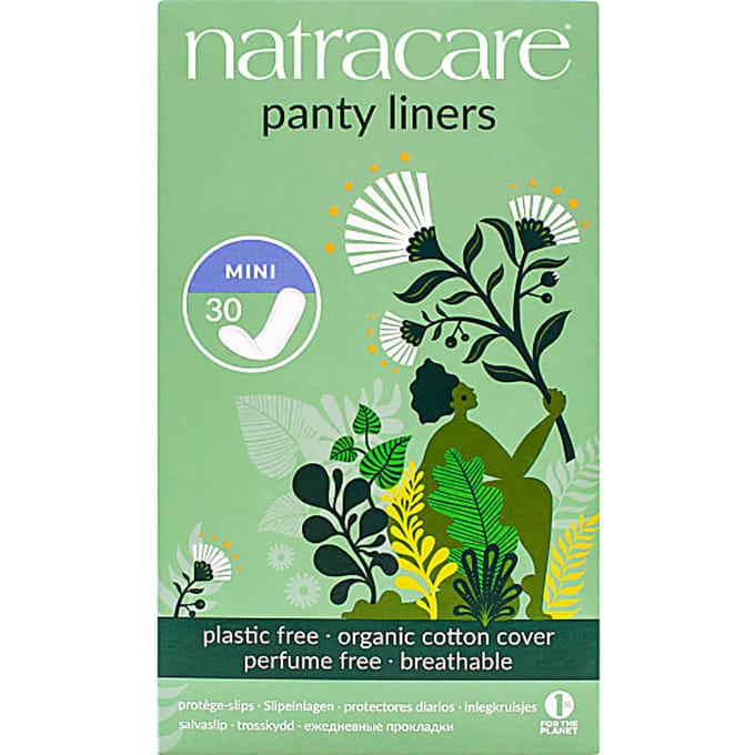 Natracare, inlegkruisje, biologisch katoenen toplaag, mini formaat, 30 stuks beige