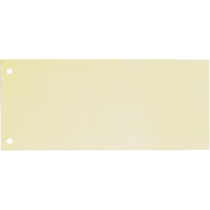 Scheidingsstrook Oxford smal 240x105mm 190gr geel 100 stuks