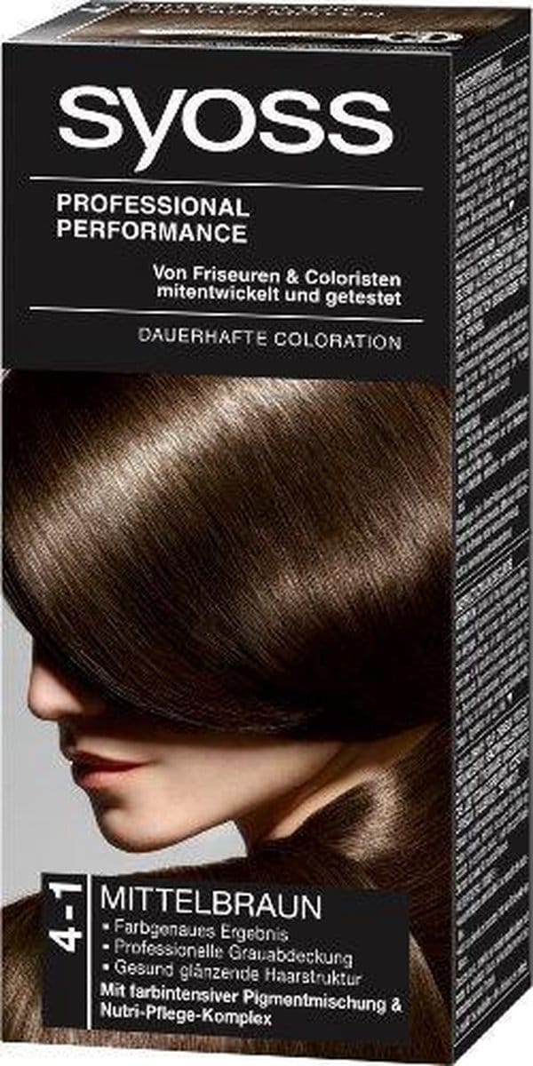 Syoss - Haarverf - 4_1 - Middenbruin - 115ml