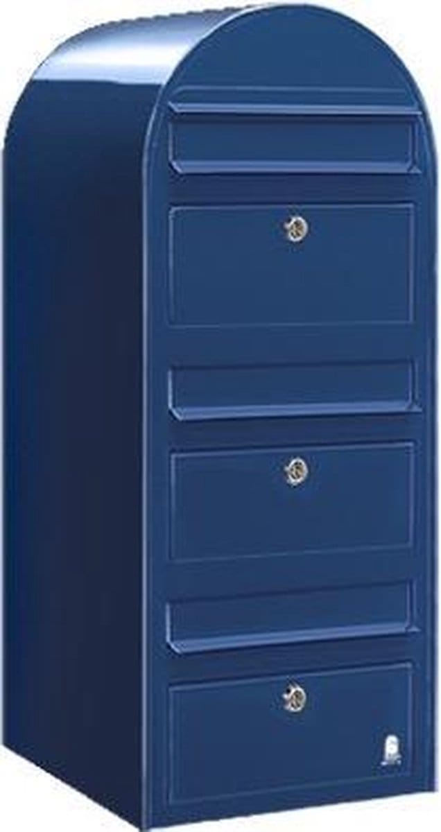 Brievenbus Bobi Trio Donker Blauw