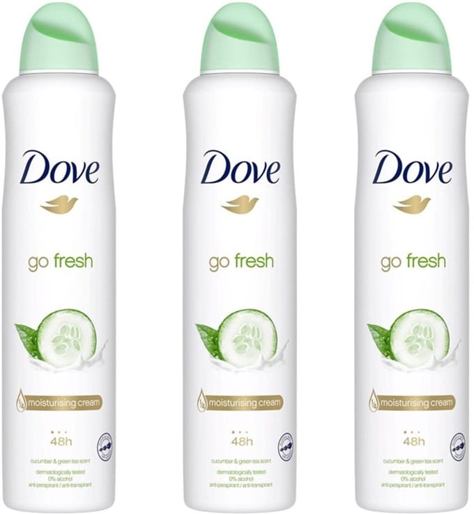 Dove Deo Spray XL – Go Fresh Komkommer 3 x 250 ml