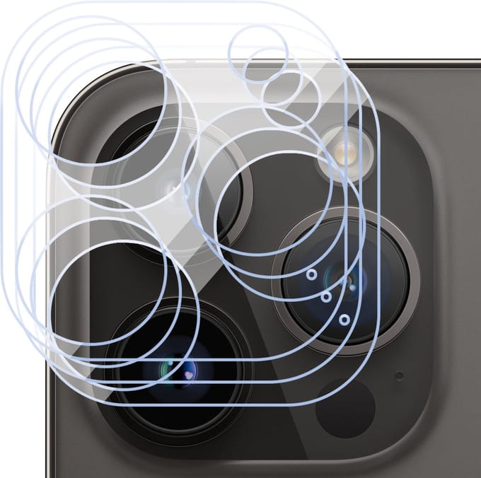 Camera Screenprotector geschikt voor iPhone 16 Pro Max - 3x Gehard Glazen Tempered Glass Krasbestendige Screen Protector