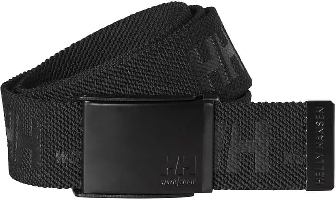 Verstelbare Katoenen Webbing Riem voor Heren - Zwart - M EU