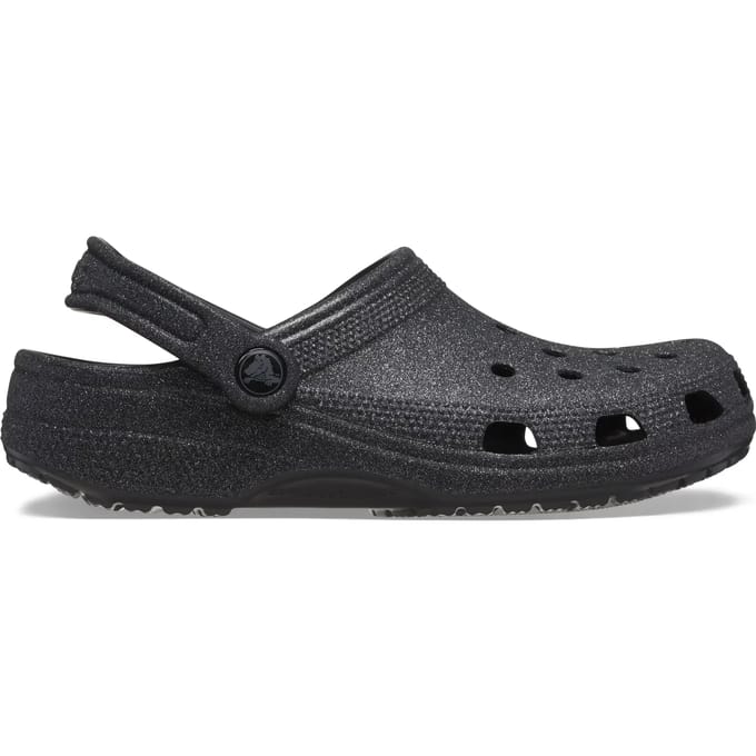 Crocs - Classic Glitter Clogs Black - Maat 38-39