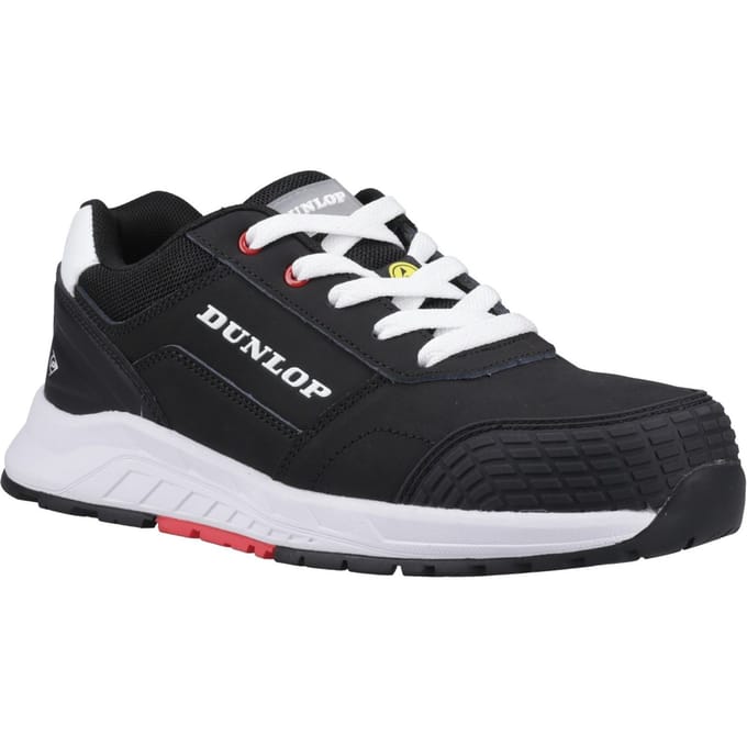 Dunlop Storm Nubuck Heren Veiligheidsschoenen Zwart/Wit/Rood