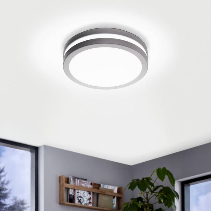 EGLO Locana-c Wandlamp voor buiten - Zilver - SMD LED Module - 14W