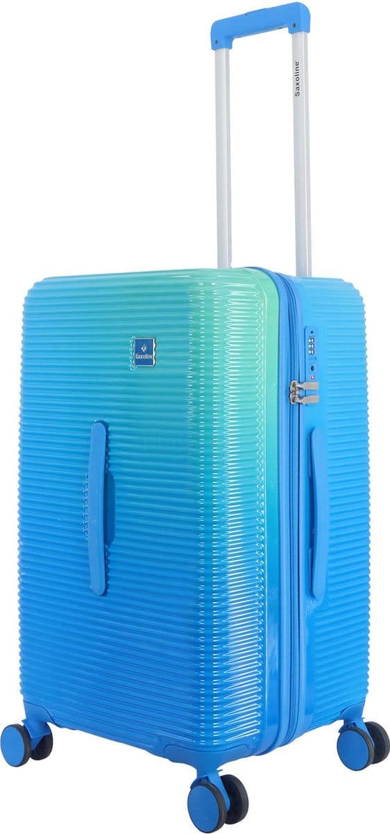Saxoline Twist Trunk Harde Reiskoffer 68 cm – Blauw - Blauw / Medium