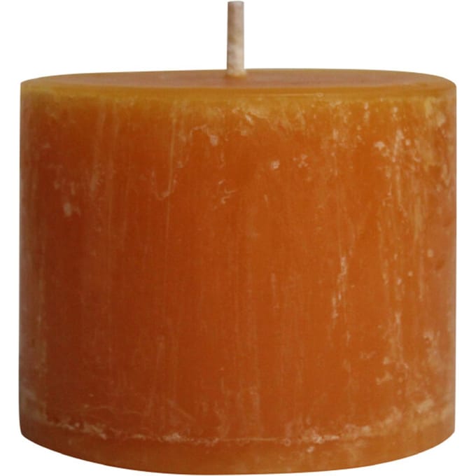 PTMD - Kaars Rustic Outdoor - Oranje - 15x15x12cm