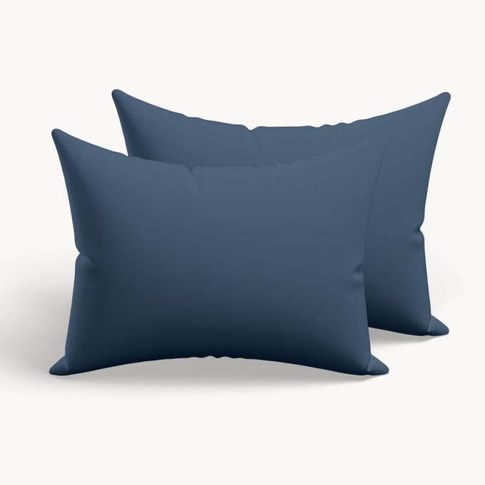 HappyBed Kussenslopen Dark blue 80x80 cm - Kussensloop set 2 stuks - 100% Microvezel - Ultieme slaapcomfort