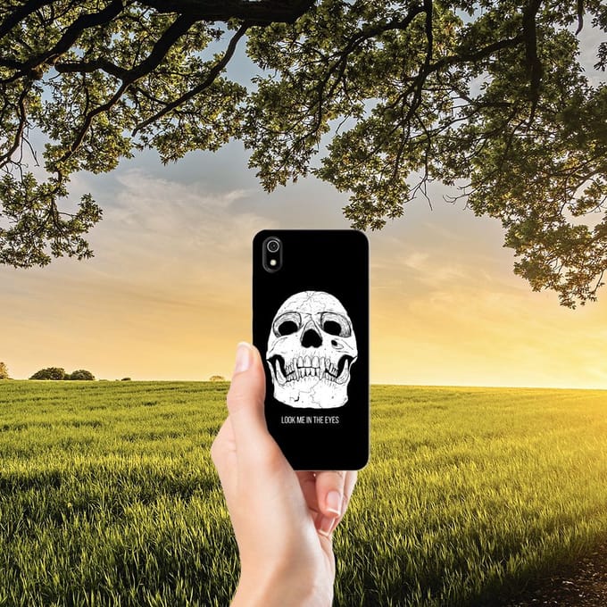 Silicone Back Case Xiaomi Redmi 7A Skull Eyes