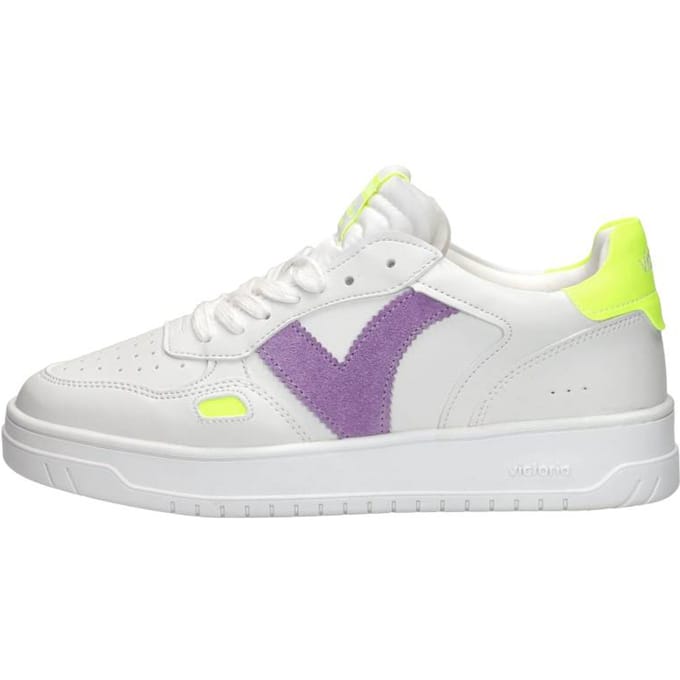 Single damesschoenen met leer en neoneffect Victoria