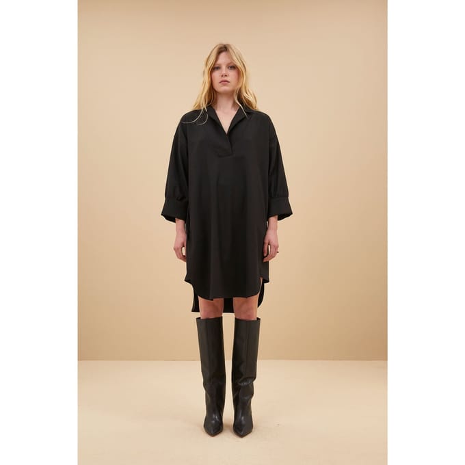 By-Bar Lea Dress Black Größe: S | Midikleider Outlet | Damen | Schwarz