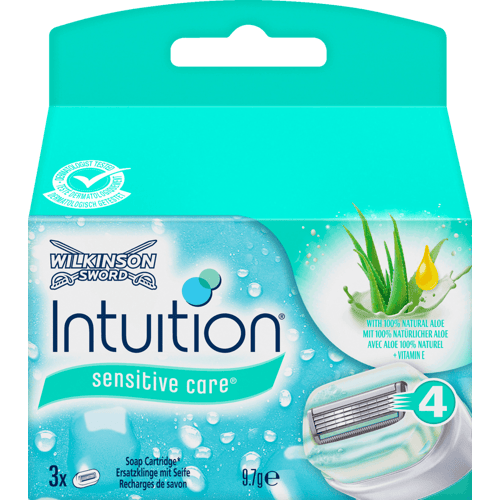 Wilkinson Intuition Sensitive Care Scheermesjes - 3 stuks – Single Item