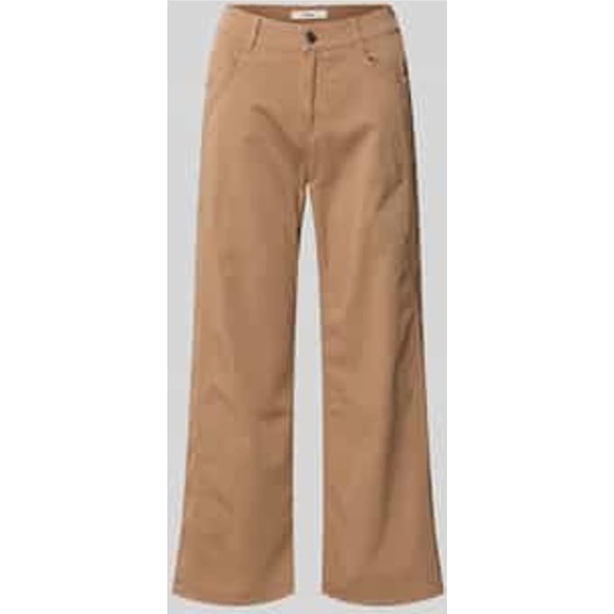 broek met rechte pijpen van katoenmix model 'MAINE S'