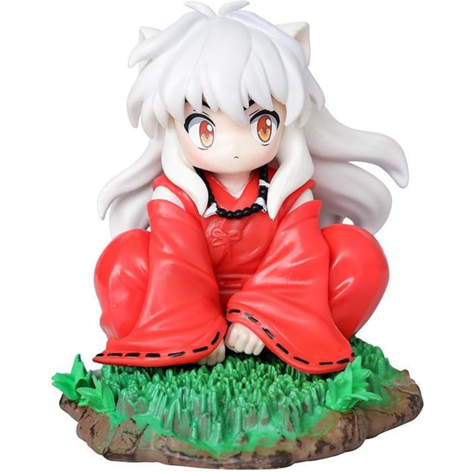 Inuyasha Enfants Mignon Anime Figurine d'Action Jouets 10CM no box white