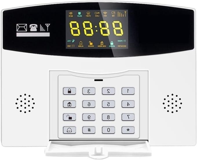 Huisalarmsysteem, GSM Home Security Alarmsysteem Smart Home Alarmsysteem Bewegingssensor(Panel with adapter)