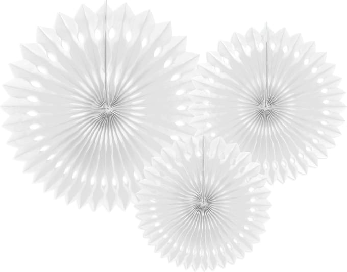 Waaiers Wit - 20/30 cm