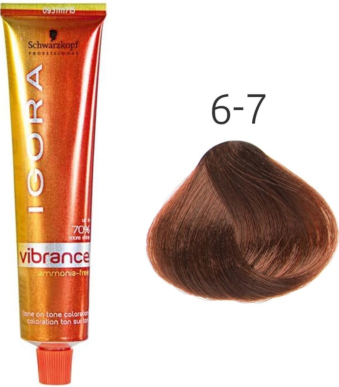 Schwarzkopf - Igora - Vibrance - 6-7 Donkerblond Koper - 60 ml