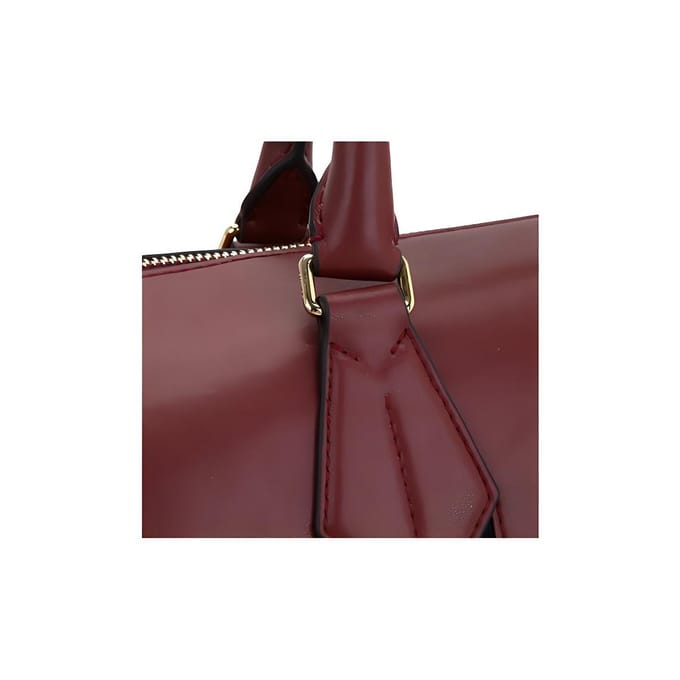 Bally Rode En Witte Gestreepte Mode Boston Leer Crossbody Handtas Dames handtas Donkerrood 6219689-00524 Basic Set (Bag+Dust Bag) brown
