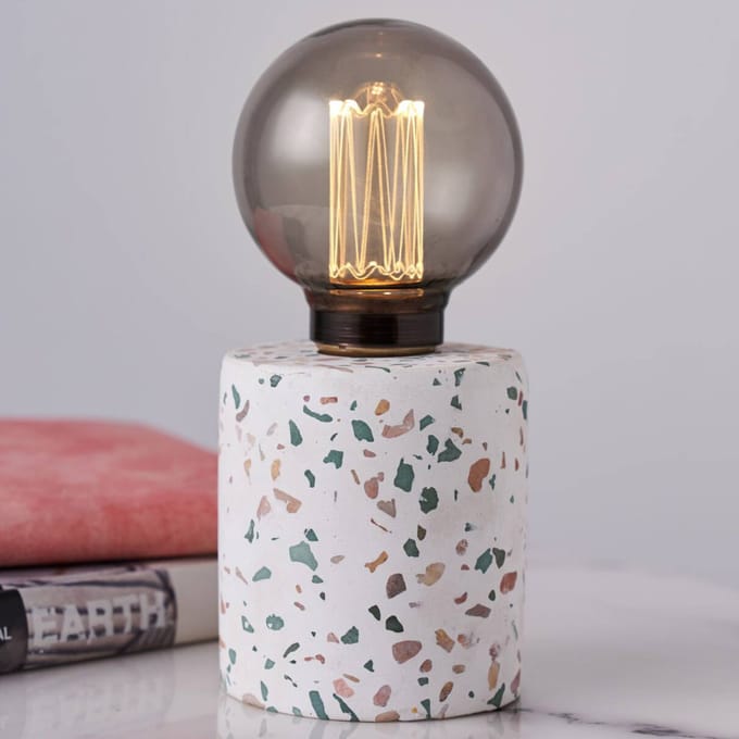Paulmann Pauleen LED-tafellamp Elegant Flare E27 2500K 3lm 0,2W Terrazzo