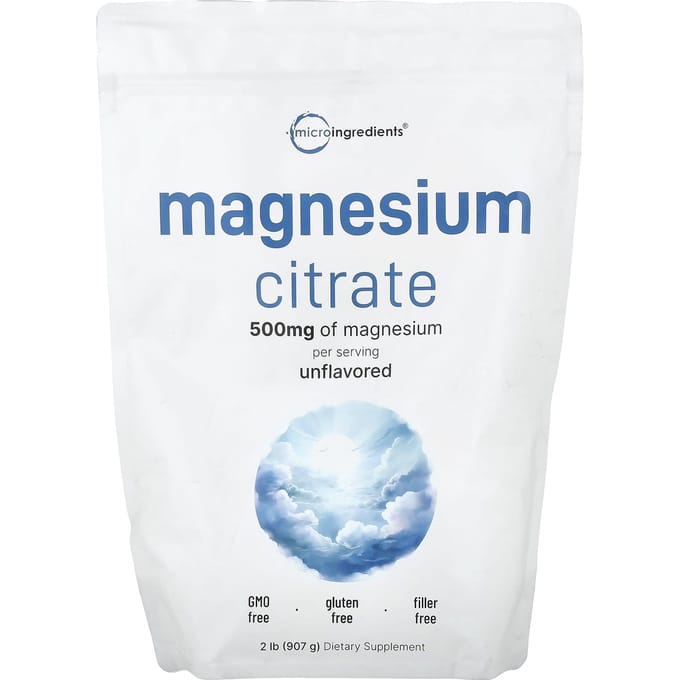 Micro Ingredients, Citrate de Magnésium, Non Aromatisé, 907g (2 lb)