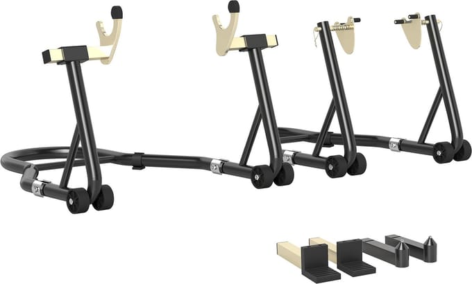 HOMCOM-Motorfietsstandaard-59,5x37x73cm-Staal-Zwart