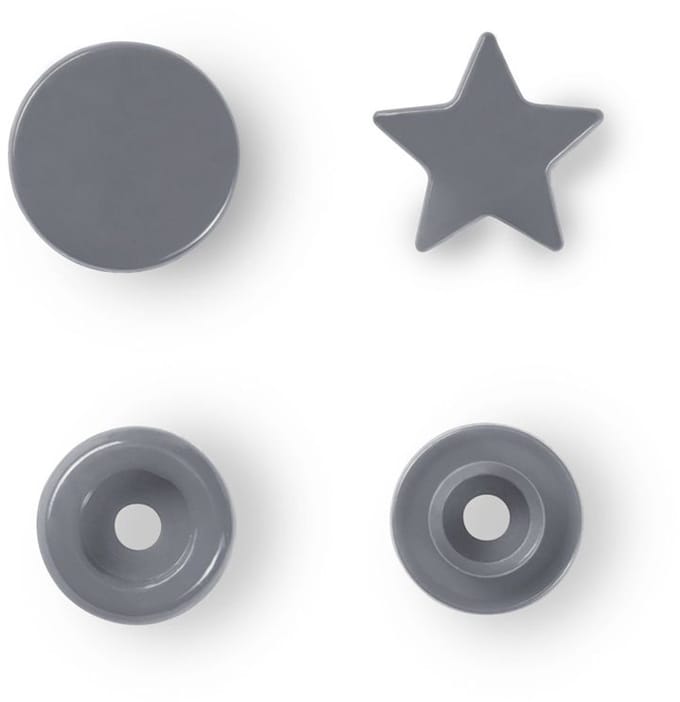 Drukknoop ColorSnaps Ster zilver grijs 30 st. - Drukknopen Color Snaps - Prym