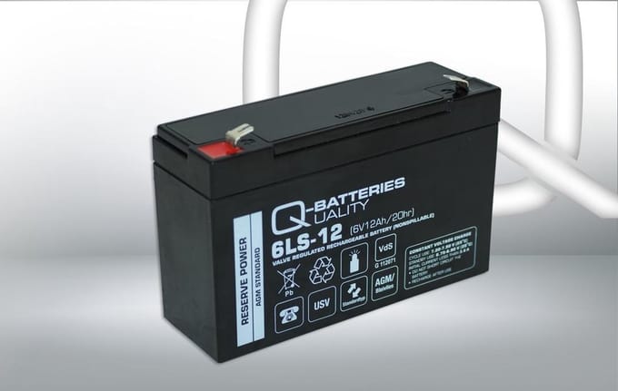 Q-Batteries 6LS-12 LS 6V 12Ah AGM