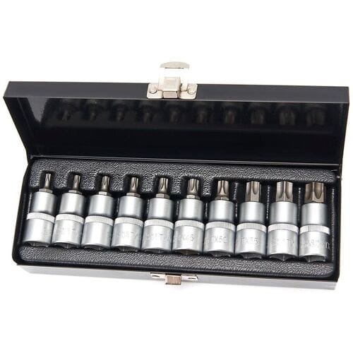 HBM 10 Delige 1/2 inch TORX Doppenset