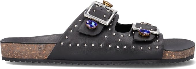 Wysh Josephine Slippers - Meisjes - Zwart - Maat 36